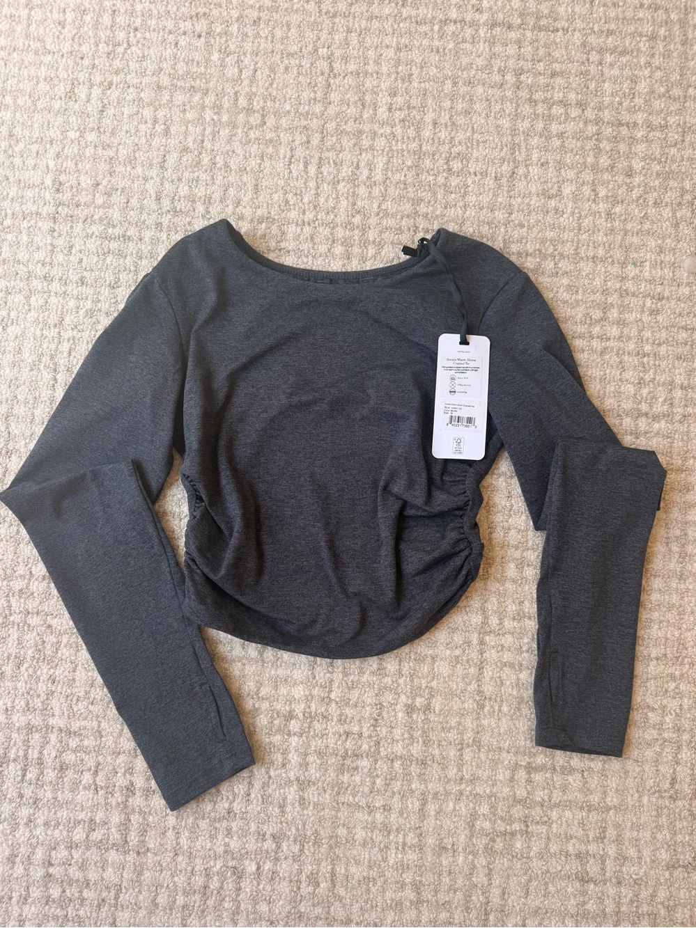 NWT Varley Always warm Sloan cropped tee